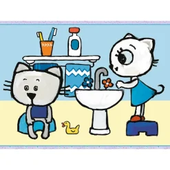 Trefl 4 in 1 - Kittykit day (12-15-20-24 Pièces)*Enfant Puzzles Pour Enfants|Chats