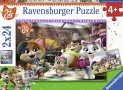 Ravensburger 2 Puzzles - 44 Cats*Enfant Puzzles Pour Enfants|Chats