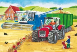 Schmidt Spiele 3 Puzzles - A La Ferme*Enfant Tracteurs|Animaux De La Ferme