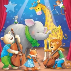 Ravensburger 3 Puzzles - Animaux sur Scène*Enfant Puzzles Pour Enfants|Dès 5 Ans : 31 À 49 Pièces