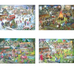 HOP - House of Puzzles 4 Puzzles - Au Fil Des Saisons* Rétros Et Nostalgie|De 500 À 999 Pièces