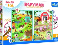 Trefl 2 Puzzles - Baby Maxi Puzzle - Bébés Animaux*Enfant À Partir De 2 Ans|Pièces Recto-Verso