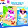 Trefl 2 Puzzles - Baby Maxi Puzzle - Baby Shark*Enfant À Partir De 2 Ans|Pièces Recto-Verso
