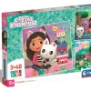 Clementoni 3 Puzzles - Gabby's Dollhouse*Enfant Puzzles Pour Enfants|Dès 5 Ans : 31 À 49 Pièces