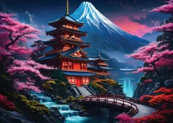 Bluebird Puzzle 2 Puzzles - Japan Spirit - Asia Collection*Femme Dragons|Hommes Et Femmes