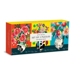 Galison 3 Puzzles - Kitty McCall - Puzzle Set*Enfant À Partir De 9 Ans|Déco Et Objets