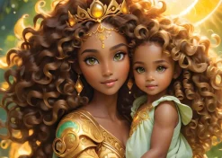 Alipson Puzzle 2 Puzzles - La Lune et le Soleil - Collection Mère et Fille*Femme Hommes Et Femmes|Bébés Et Enfants