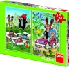 Dino 2 Puzzles - La Petite Taupe*Enfant Puzzles Pour Enfants|Dès 5 Ans : 31 À 49 Pièces
