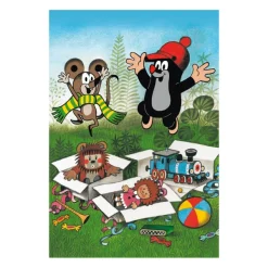 Dino 2 Puzzles - La Petite Taupe*Enfant Puzzles Pour Enfants|Dès 5 Ans : 31 À 49 Pièces