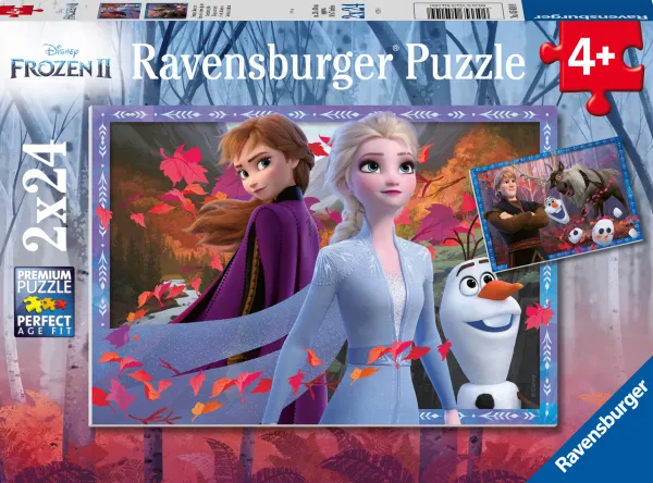 Ravensburger 2 Puzzles - La Reine des Neiges II*Enfant Puzzles Pour Enfants|Dès 4 Ans : 21 À 30 Pièces