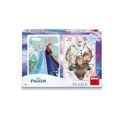 Dino 2 Puzzles - La Reine des Neiges : Anna & Elsa*Enfant Puzzles Pour Enfants|Neige