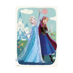 Dino 2 Puzzles - La Reine des Neiges : Anna & Elsa*Enfant Puzzles Pour Enfants|Neige