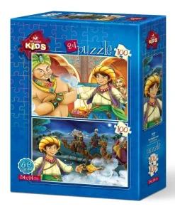 Art Puzzle 2 Puzzles - Lampe Magique*Enfant Puzzles Pour Enfants|Dès 6 Ans : 50 À 100 Pièces