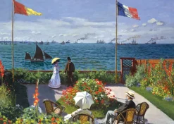 Grafika 2 Puzzles - L'Art de Monet : Terrasse à Sainte-Adresse, 1867 - Coquelicot, 1873* Art|De 500 À 999 Pièces
