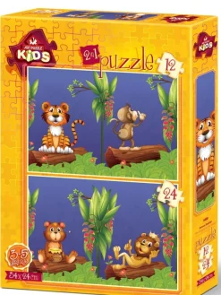 Art Puzzle 2 Puzzles - Les Amis dans la Forêt*Enfant Puzzles Pour Enfants|Dès 3 Ans : 11 À 20 Pièces