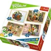 Trefl 4 Puzzles - Les Aventures de Koe*Enfant Puzzles Pour Enfants|Dès 5 Ans : 31 À 49 Pièces