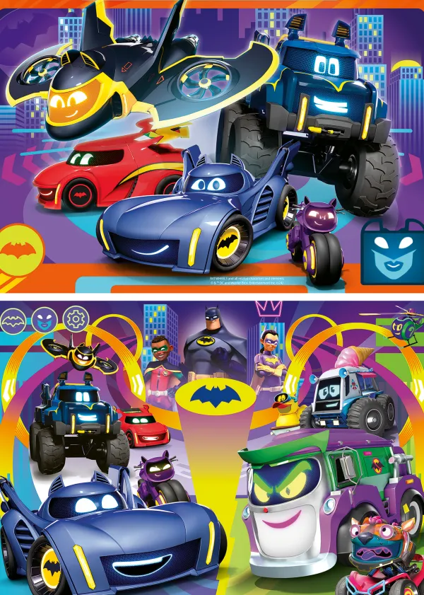 Ravensburger 2 Puzzles - Les Batwheels en Action*Enfant Voitures, Motos Et Camions|Puzzles Pour Enfants
