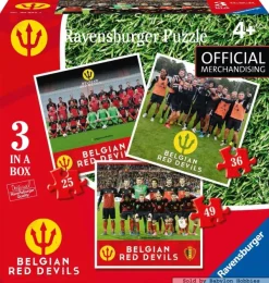Ravensburger 3 Puzzles - Les Diables Rouges 2016*Femme Belgique|Sports