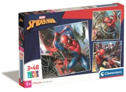 Clementoni 3 Puzzles - Marvel, Spider-Man*Enfant Puzzles Pour Enfants|Dès 5 Ans : 31 À 49 Pièces