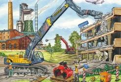 Schmidt Spiele 3 Puzzles - Mes Machines de Chantier Préférées*Enfant Puzzles Pour Enfants|Dès 5 Ans : 31 À 49 Pièces
