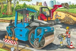 Schmidt Spiele 3 Puzzles - Mes Machines de Chantier Préférées*Enfant Puzzles Pour Enfants|Dès 5 Ans : 31 À 49 Pièces