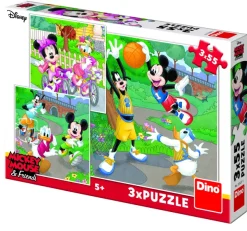 Dino 3 Puzzles - Mickey*Enfant Puzzles Pour Enfants|Dès 6 Ans : 50 À 100 Pièces