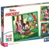 Clementoni 3 Puzzles - Mickey Mouse Celebration*Enfant Puzzles Pour Enfants|Dès 5 Ans : 31 À 49 Pièces