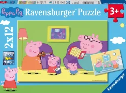 Ravensburger 2 Puzzles - Peppa Pig*Enfant Puzzles Pour Enfants|Dès 3 Ans : 11 À 20 Pièces