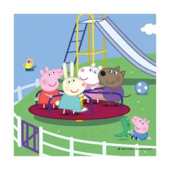 Dino 3 Puzzles - Peppa Pig en Vacances*Enfant Puzzles Pour Enfants|Carré