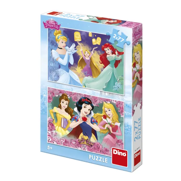 Dino 2 Puzzles - Princesses*Enfant Puzzles Pour Enfants|Dès 6 Ans : 50 À 100 Pièces