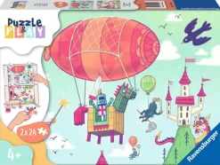 Ravensburger 2 Puzzles - Puzzle & Play - Royale Party*Enfant Puzzles Pour Enfants|Dès 4 Ans : 21 À 30 Pièces
