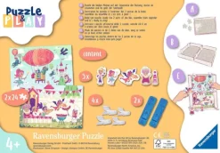 Ravensburger 2 Puzzles - Puzzle & Play - Royale Party*Enfant Puzzles Pour Enfants|Dès 4 Ans : 21 À 30 Pièces