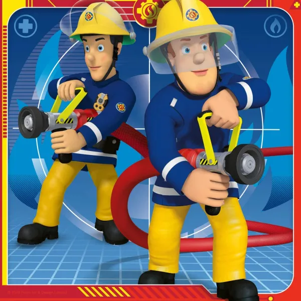 Ravensburger 3 Puzzles - Sam le Pompier*Enfant Pompiers, Police, Secours|Dès 5 Ans : 31 À 49 Pièces