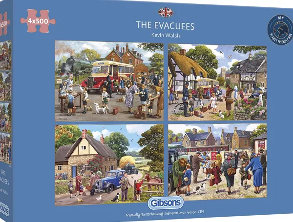Gibsons 4 Puzzles - The Evacuees* Rétros Et Nostalgie|Villes Et Villages