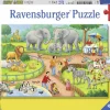 Ravensburger 2 Puzzles - Un Jour au Zoo*Enfant Animaux Sauvages|Dès 4 Ans : 21 À 30 Pièces
