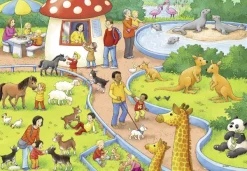 Ravensburger 2 Puzzles - Un Jour au Zoo*Enfant Animaux Sauvages|Dès 4 Ans : 21 À 30 Pièces