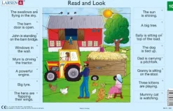 Larsen 2 Puzzles Cadres - Apprendre l'Anglais : Read and Look 09-10 (en Anglais)*Enfant Cadre|Puzzles Pour Enfants