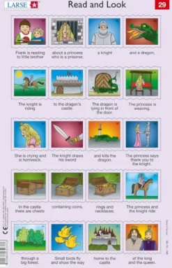 Larsen 2 Puzzles Cadres - Apprendre l'Anglais : Read and Look 29-30 (en Anglais)*Enfant Cadre|À Partir De 9 Ans