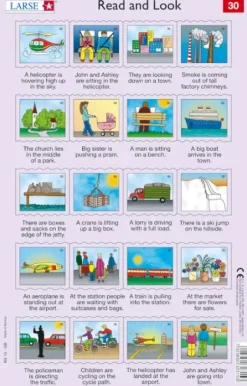 Larsen 2 Puzzles Cadres - Apprendre l'Anglais : Read and Look 29-30 (en Anglais)*Enfant Cadre|À Partir De 9 Ans