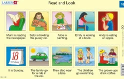 Larsen 2 Puzzles Cadres - Apprendre l'Anglais : Read and Look 15-16 (en Anglais)*Enfant Cadre|À Partir De 9 Ans
