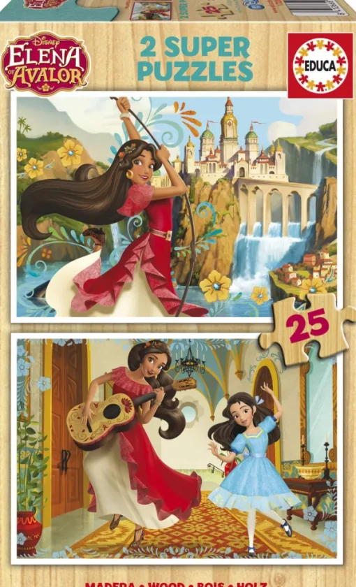 Educa 2 Puzzles en Bois - Elena d'Avalor*Enfant Puzzles Enfants|Puzzles ...