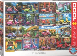 Eurographics 16 Scooters by Chris Bigelow*Enfant Puzzles Pour Enfants|Déco Et Objets
