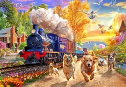 Bluebird Puzzle A la Poursuite du Train* De 1 000 Pièces|De 1 000 Pièces