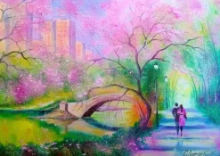 Enjoy Puzzle A Walk In A City Park* Forêts, Fleurs Et Jardins|Art