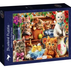 Bluebird Puzzle Adrian Chesterman - Kittens in the Potting Shed* Chats|Déco Et Objets
