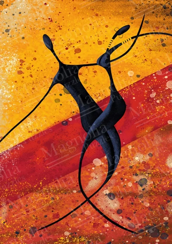 Magnolia African Couple*Femme Musique, Danse, Instruments|Hommes Et Femmes