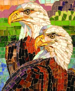 SunsOut Aigles en Vitrail* Oiseaux|De 1 000 Pièces