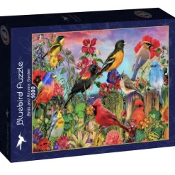 Bluebird Puzzle Aimee Stewart - Birds and Blooms Garden* Oiseaux|Forêts, Fleurs Et Jardins