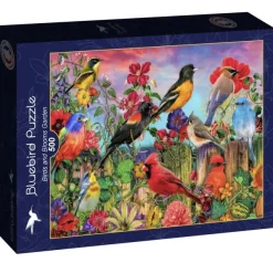 Bluebird Puzzle Aimee Stewart - Birds and Blooms Garden* Oiseaux|Forêts, Fleurs Et Jardins