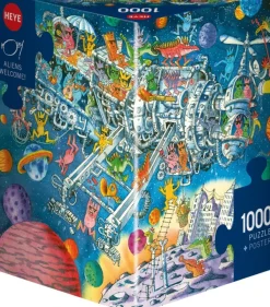 Heye Aliens Welcome*Femme Humour, Satire Et Wasgij|De 1 000 Pièces